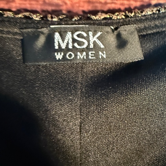 MSK Women Gold & Black Shimmering Lined Dress. Size XL - Picture 10 of 10